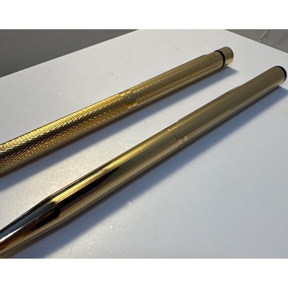 Sheaffer Pen and Pencil Set Gold Electroplated With Textured & Smooth Lady - Picture 3 of 9